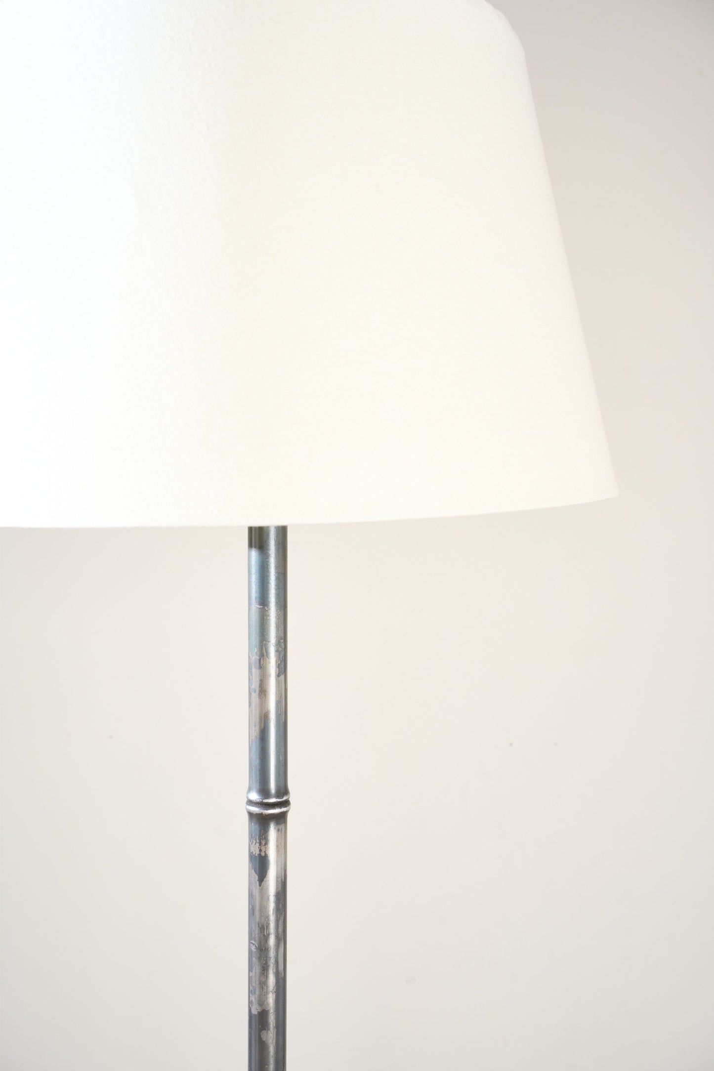 Bespoke Forged steel faux Bamboo floor lamp