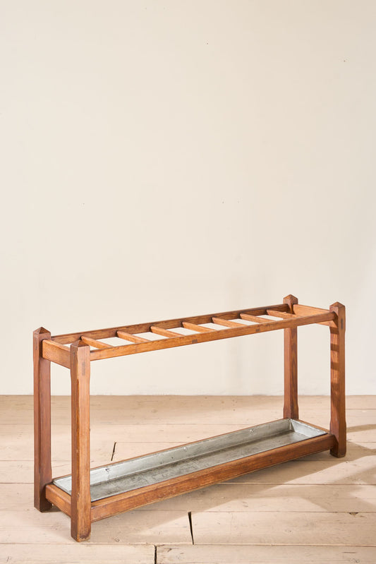 Long 19th century pine stick stand