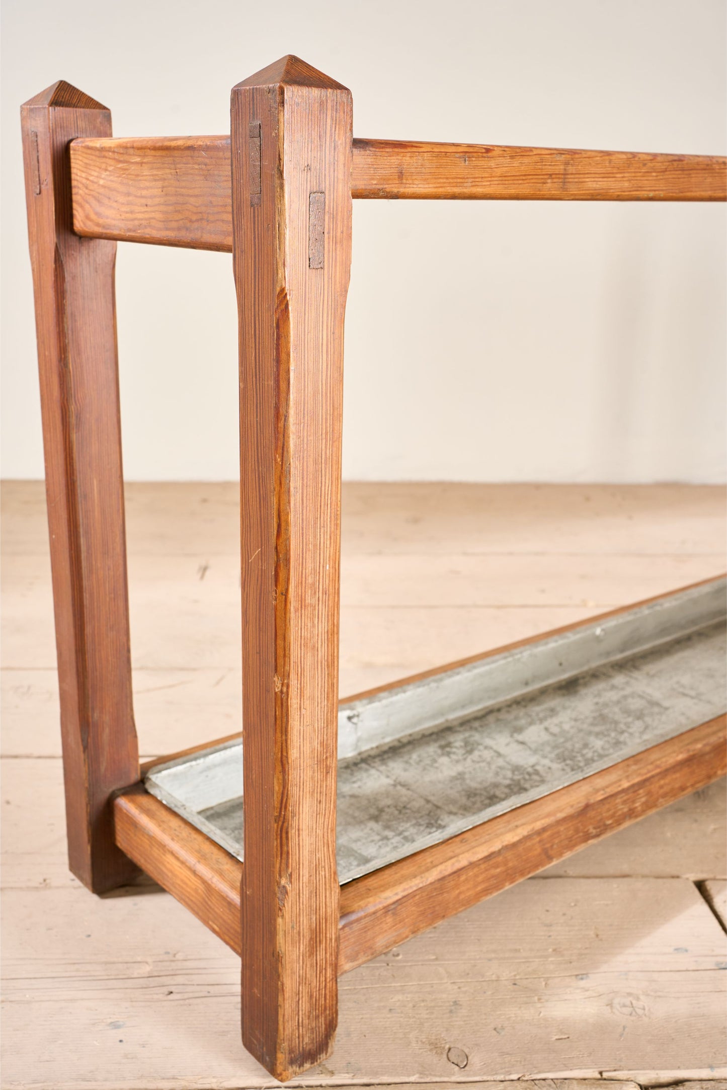 Long 19th century pine stick stand
