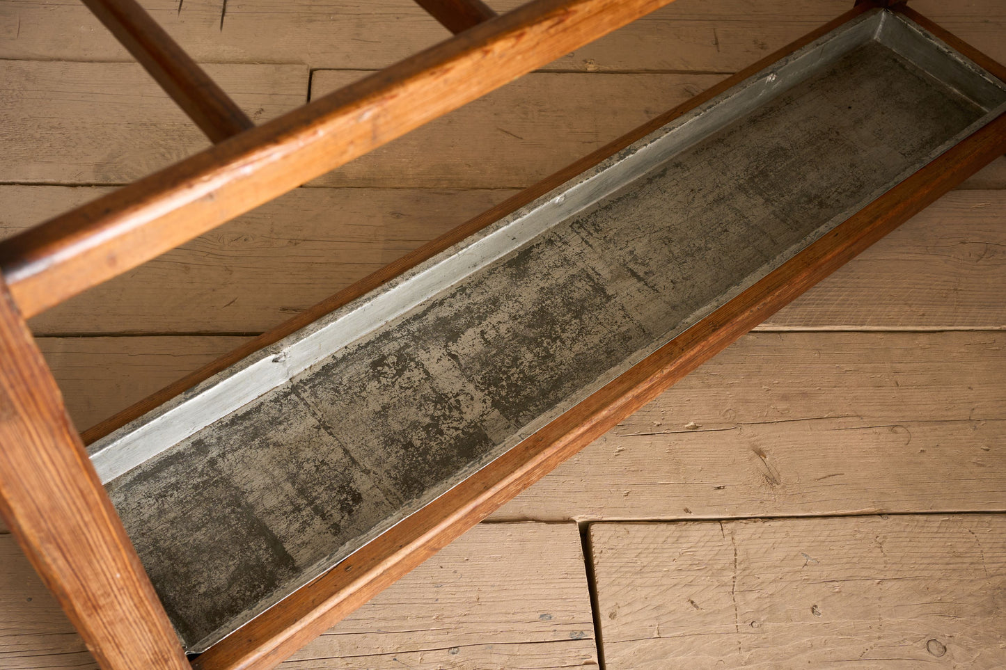 Long 19th century pine stick stand