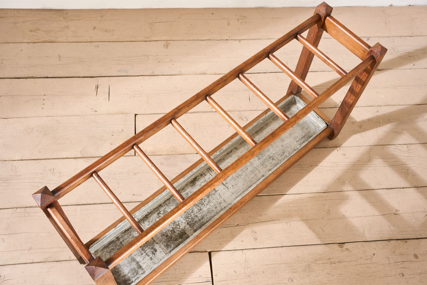 Long 19th century pine stick stand
