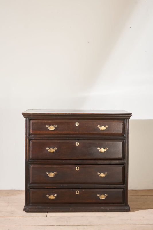 18th century Solid oak chest of drawers