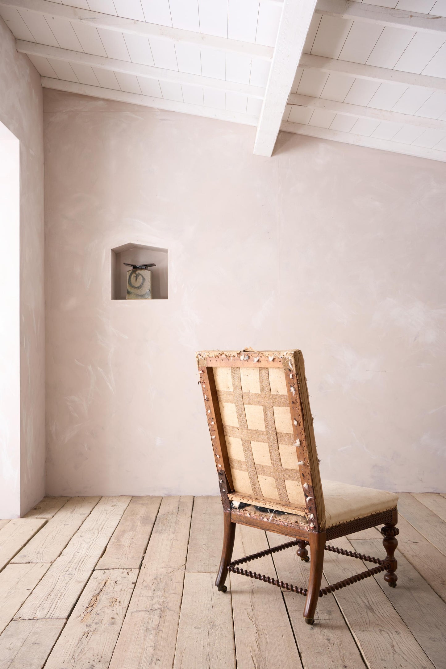 Large Regency rosewood slipper chair