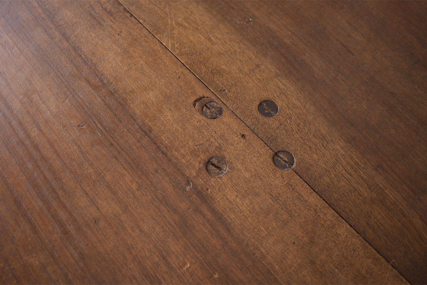 Early 19th century French walnut and oak lamp table