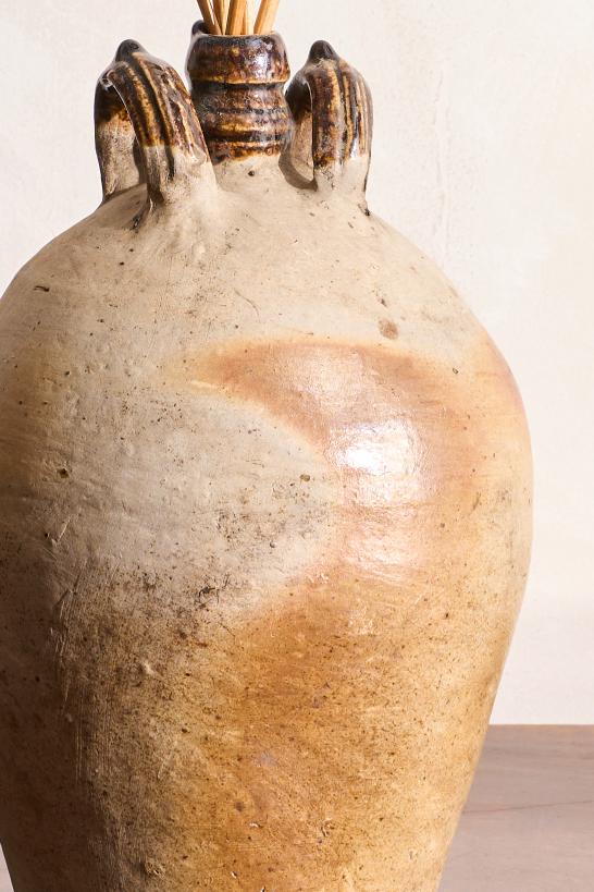 20th century French stoneware nut oil jar