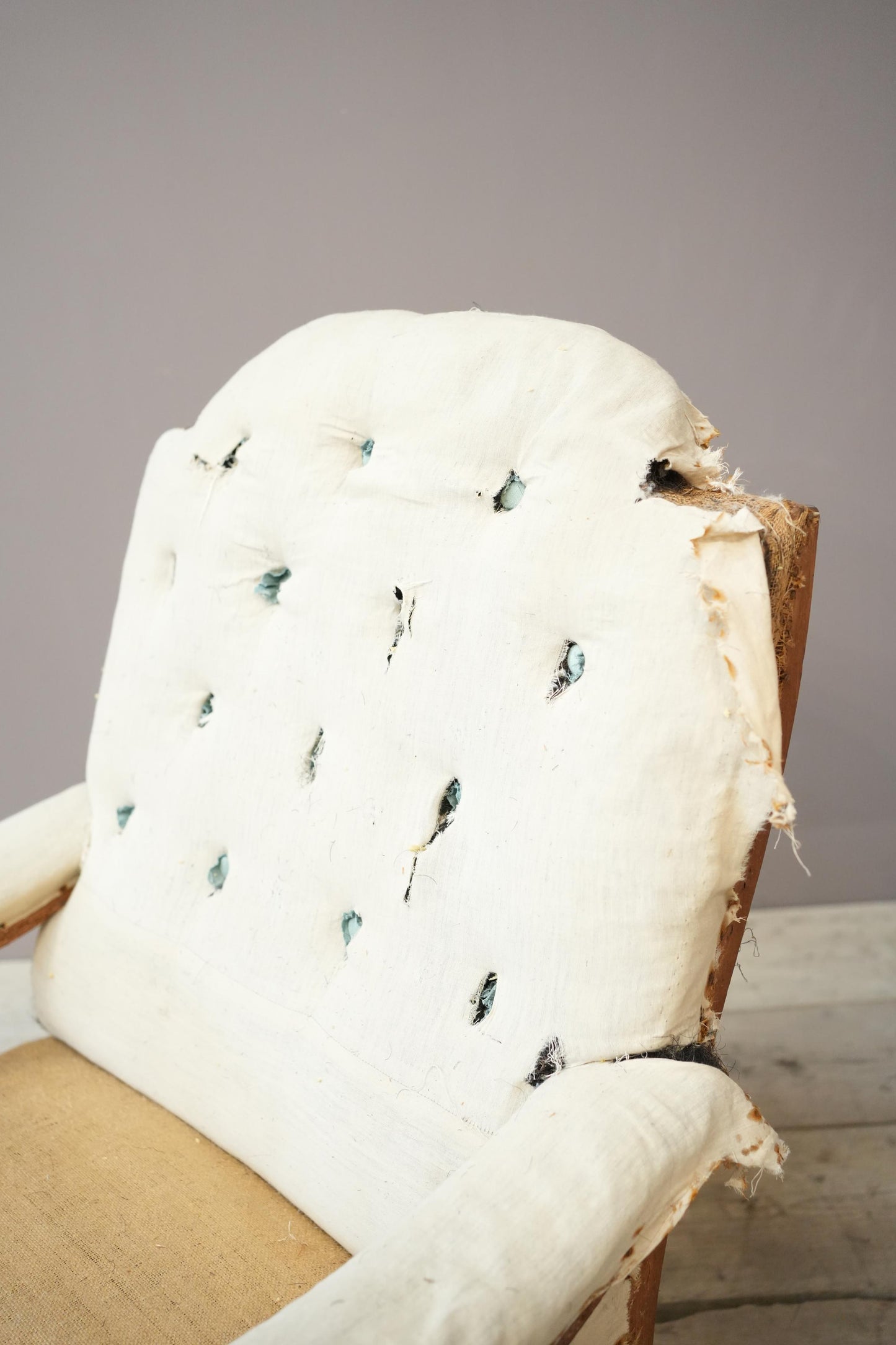 19th century Howard and sons style open armchair