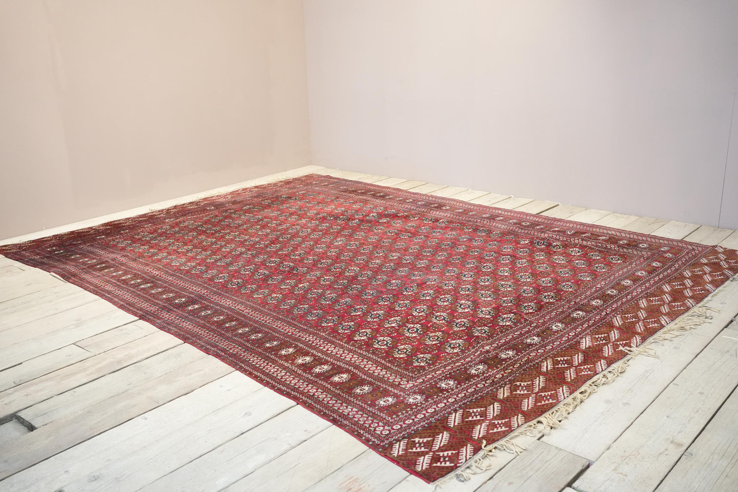 Huge early 20th century Bokhara carpet