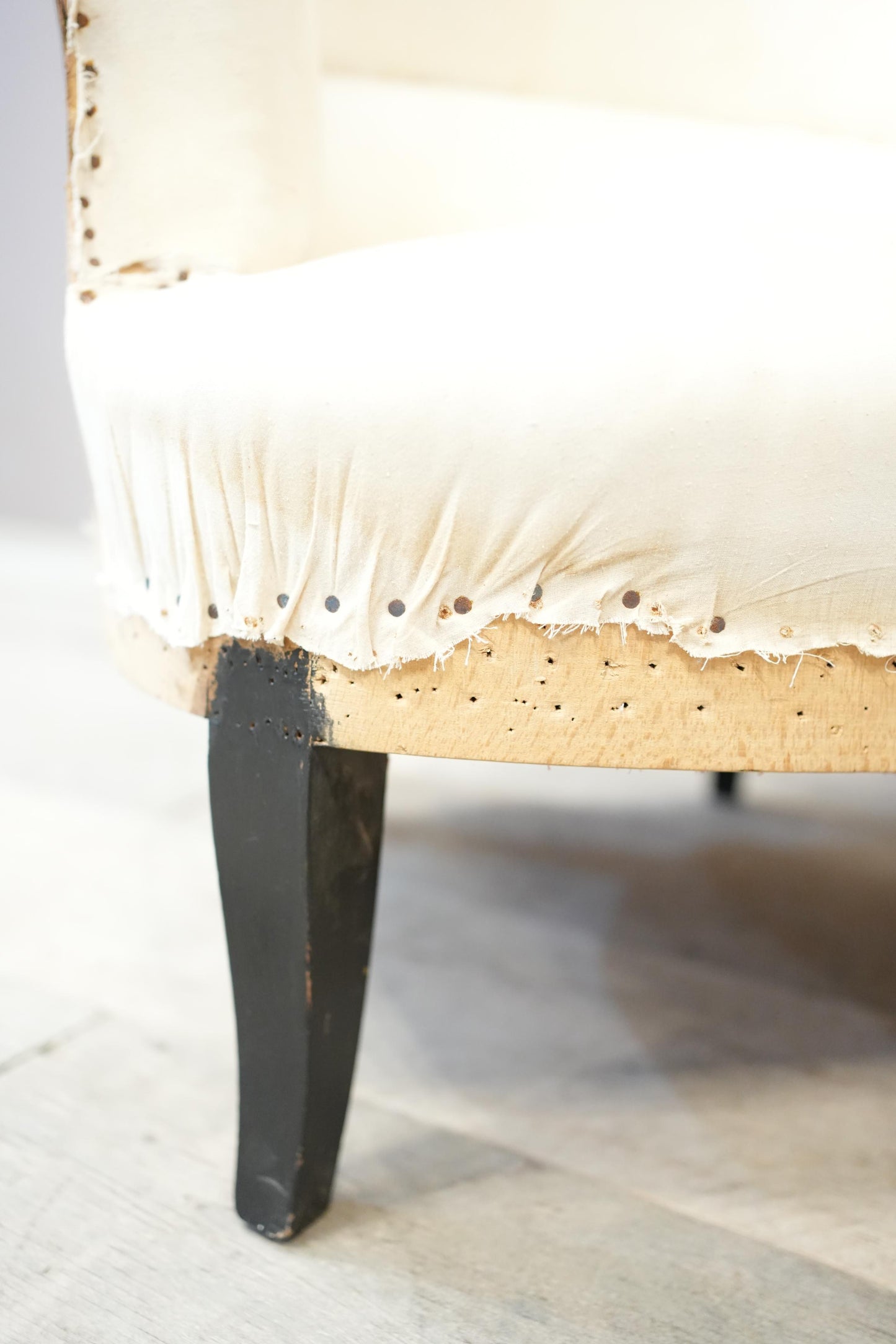 Pair of 1920's French tub chairs