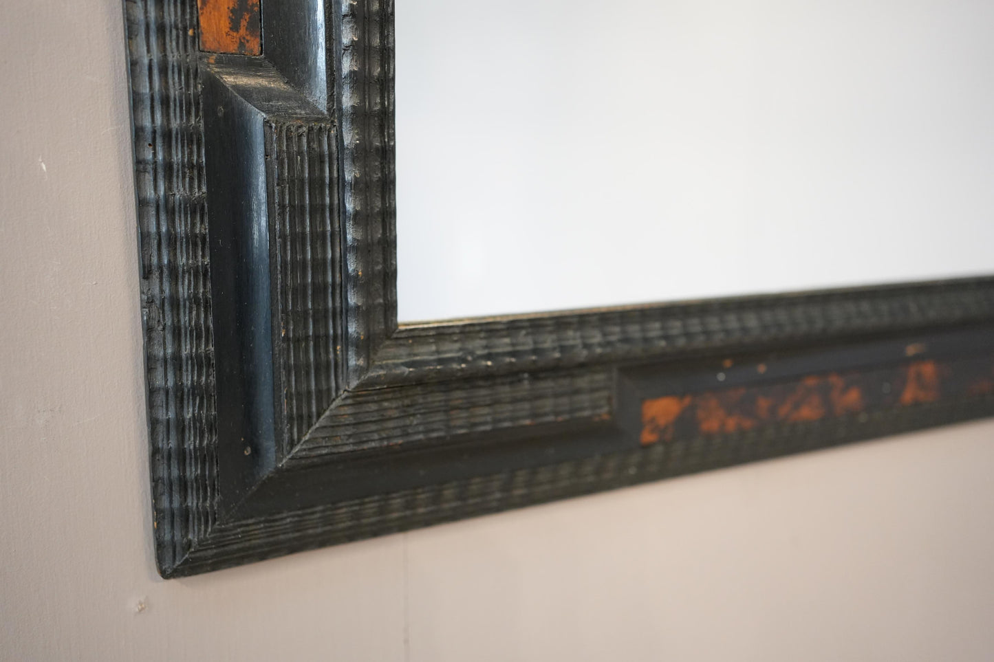 19th century Italian ebonised mirror No2
