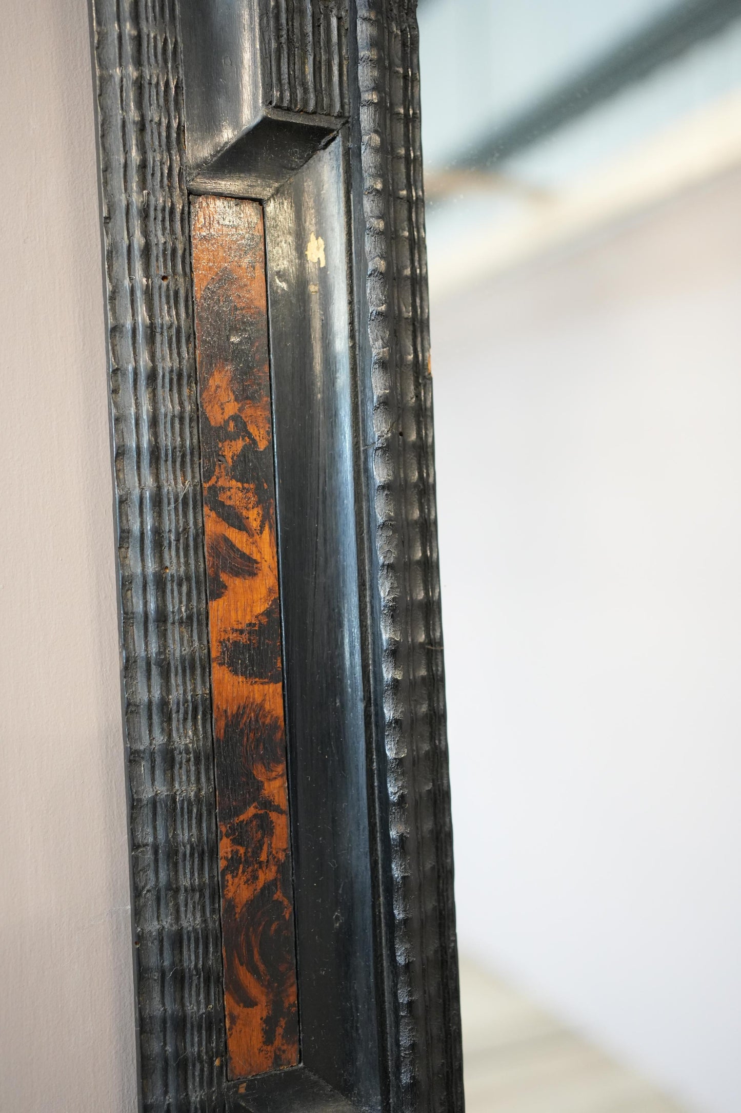 19th century Italian ebonised mirror No2