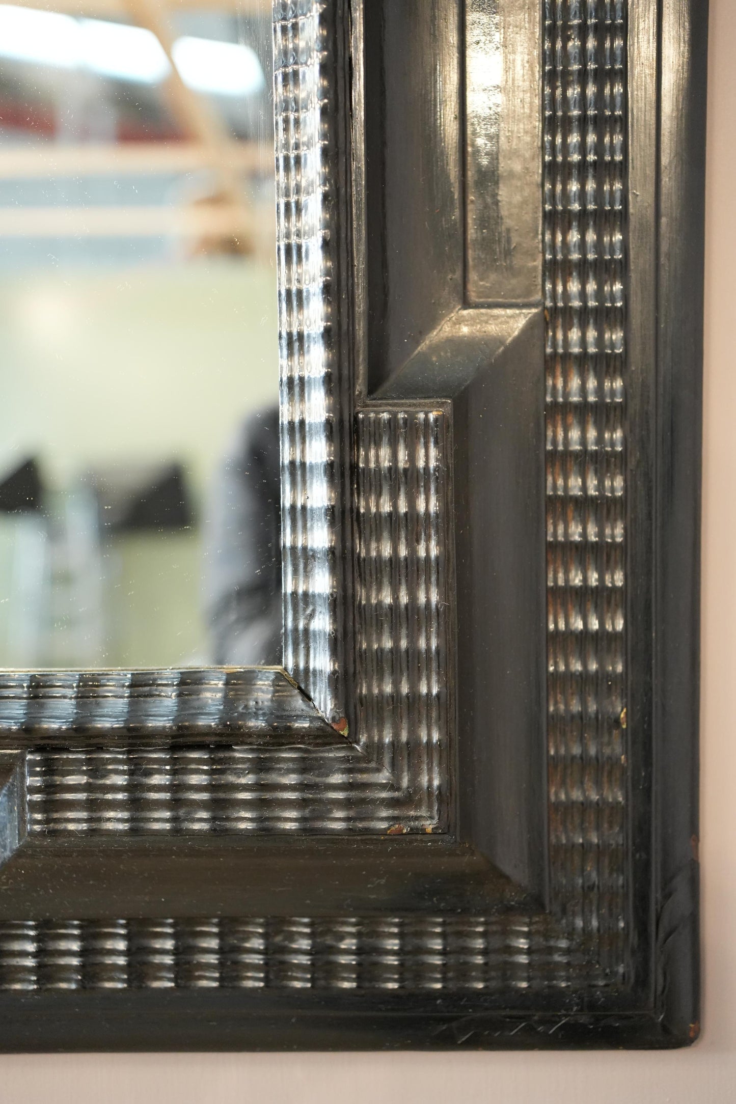 19th century Italian ebonised mirror No3
