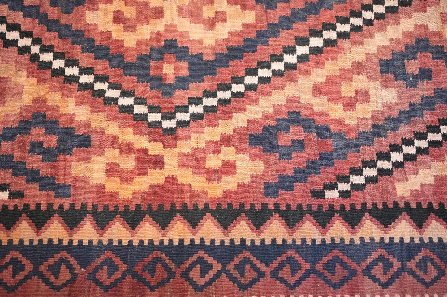 Very large Early 20th century Maimana Kilim rug