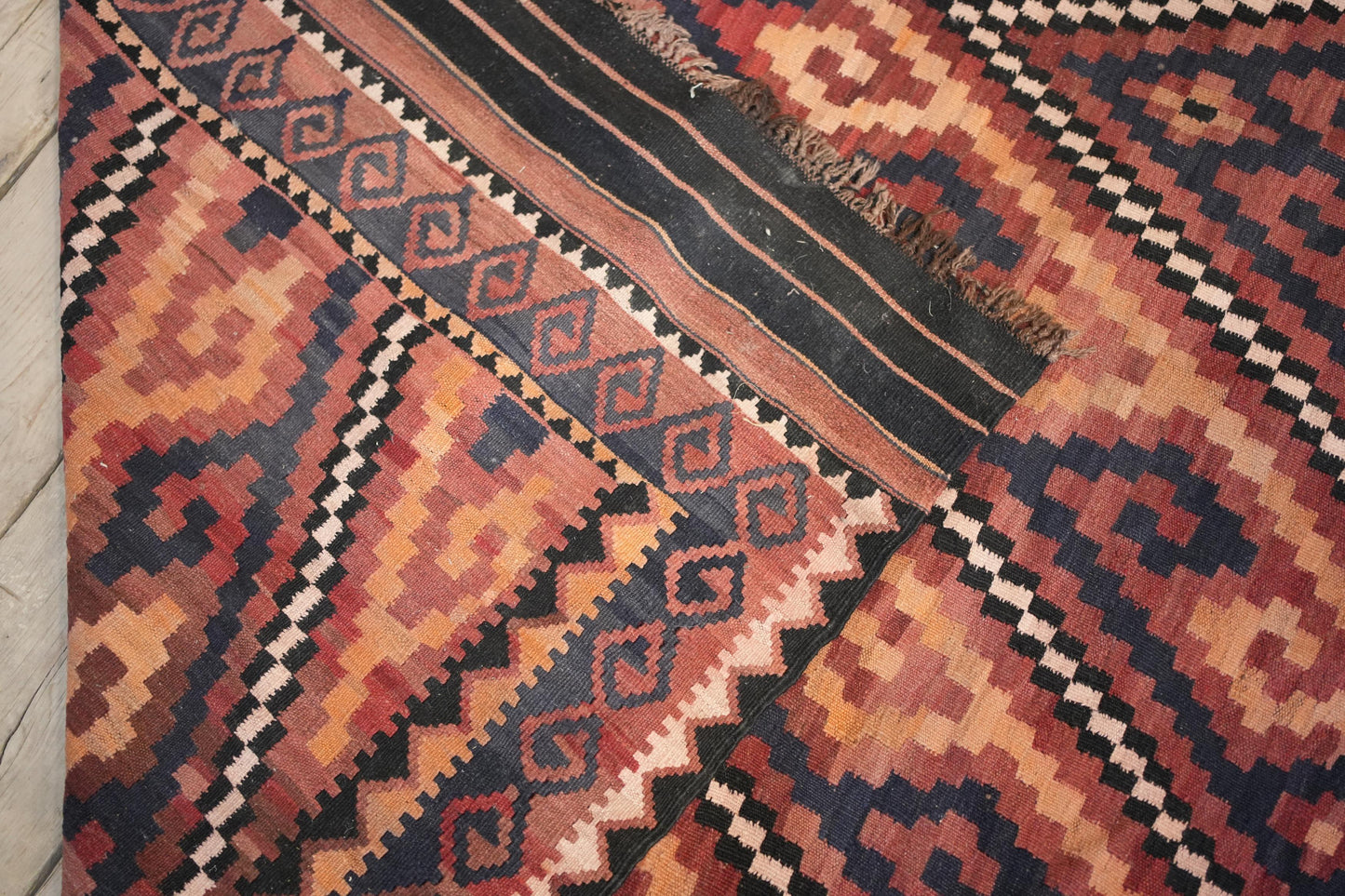 Very large Early 20th century Maimana Kilim rug