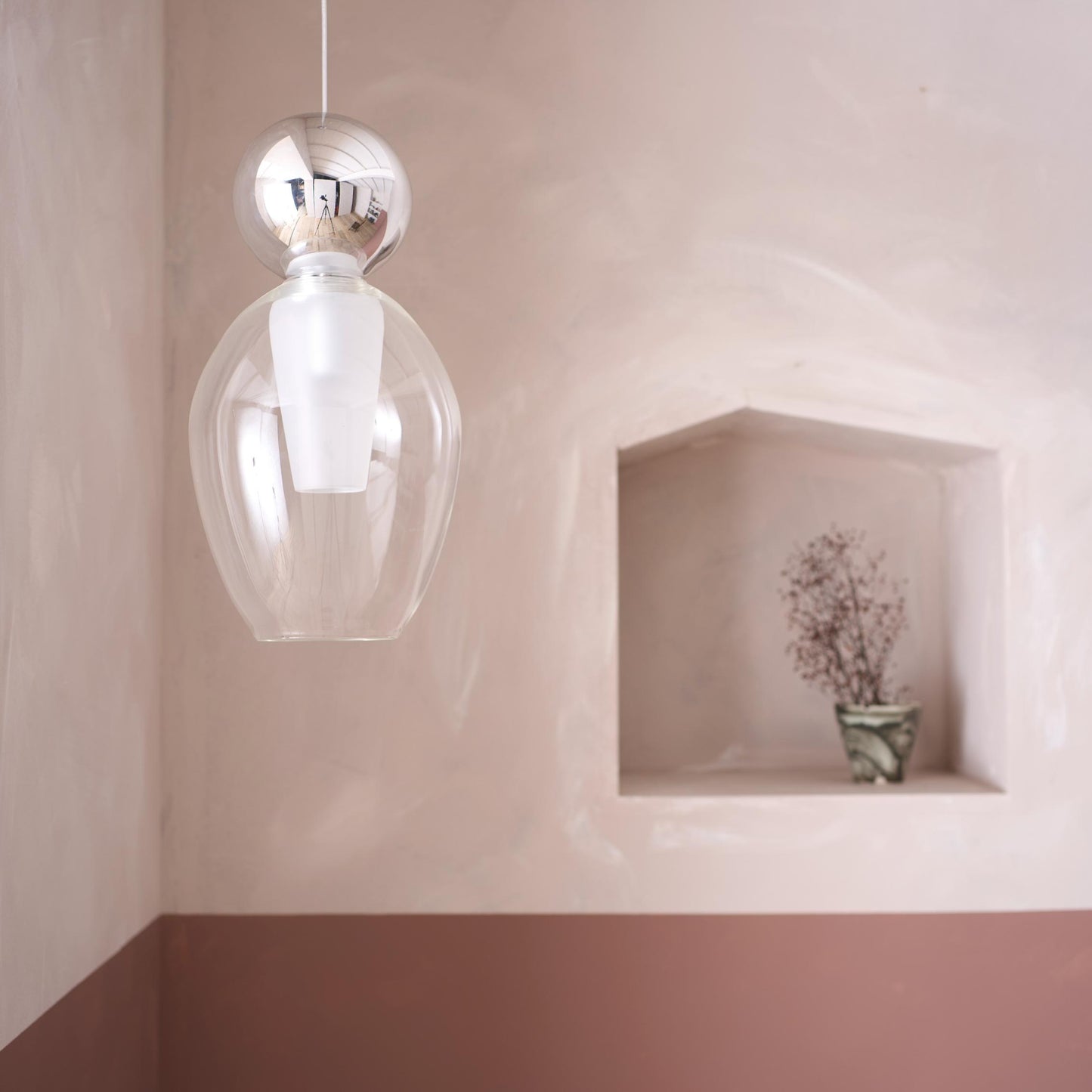 Italian blown glass Ghost pendant lights