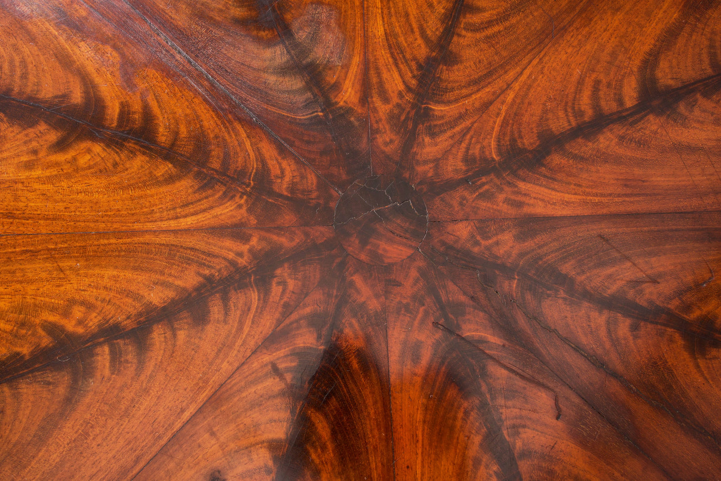19th century Flame mahogany tilt top table