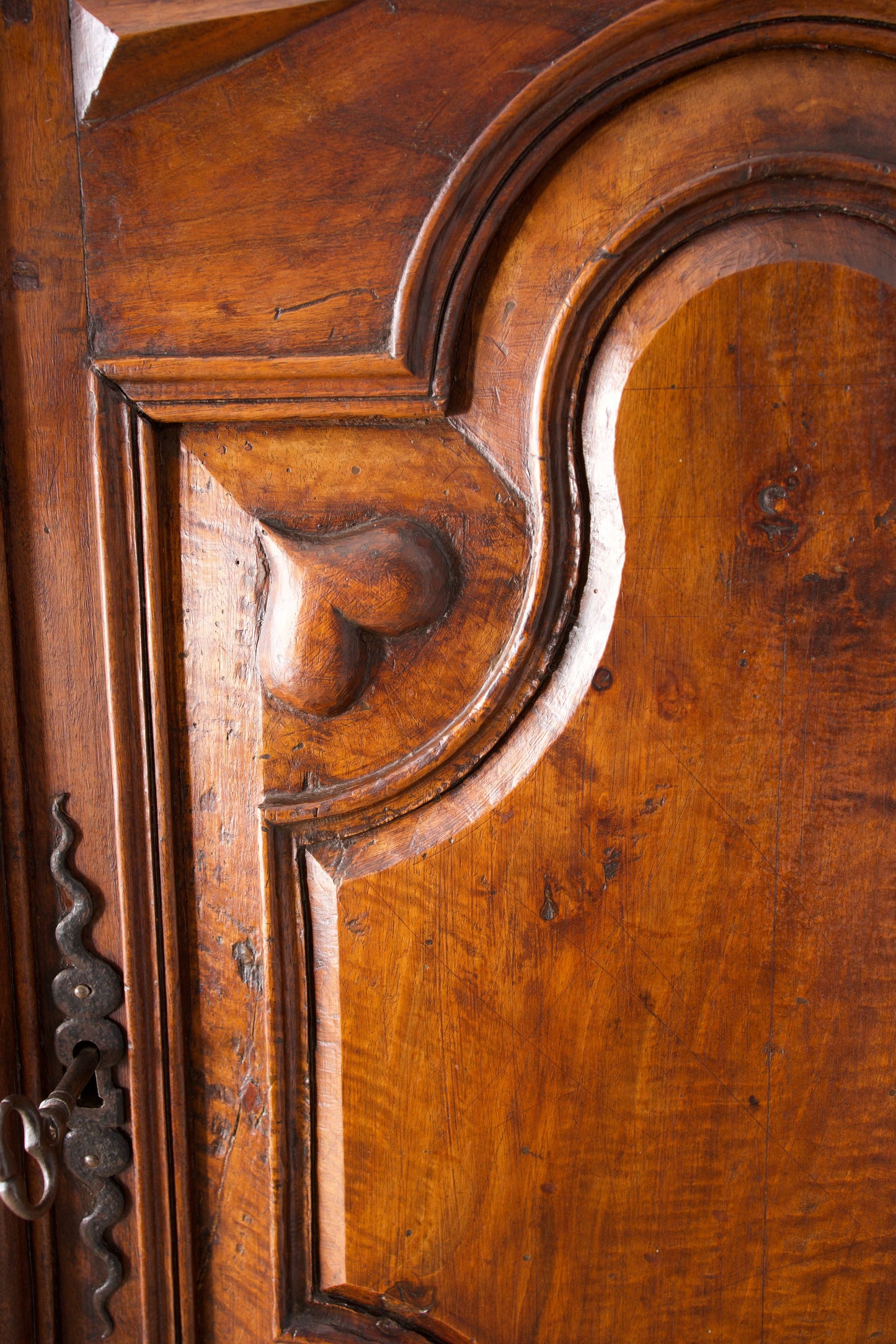 18th century French walnut Marriage cupboard