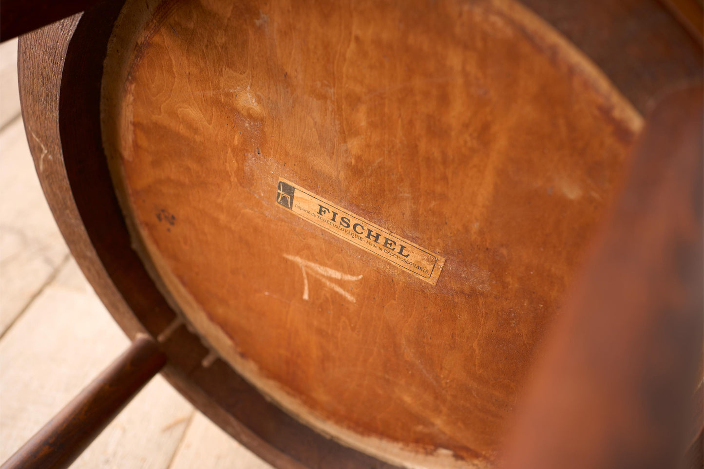 20th century Fischel Bentwood side table