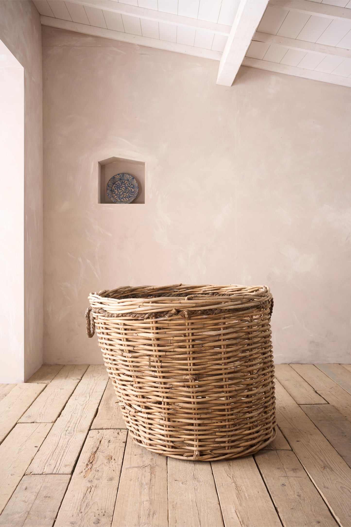 RESERVED Huge early 20th century Wicker mill basket