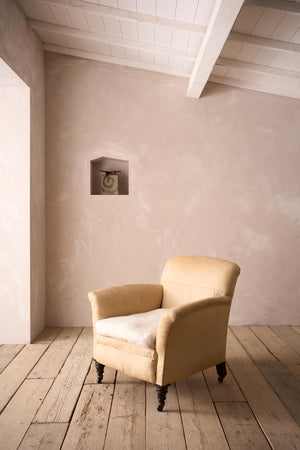 Unusual shaped Victorian country house armchair