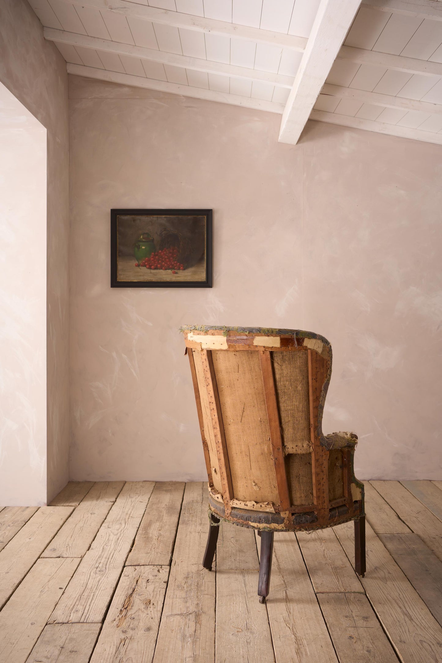 Georgian barrel back armchair