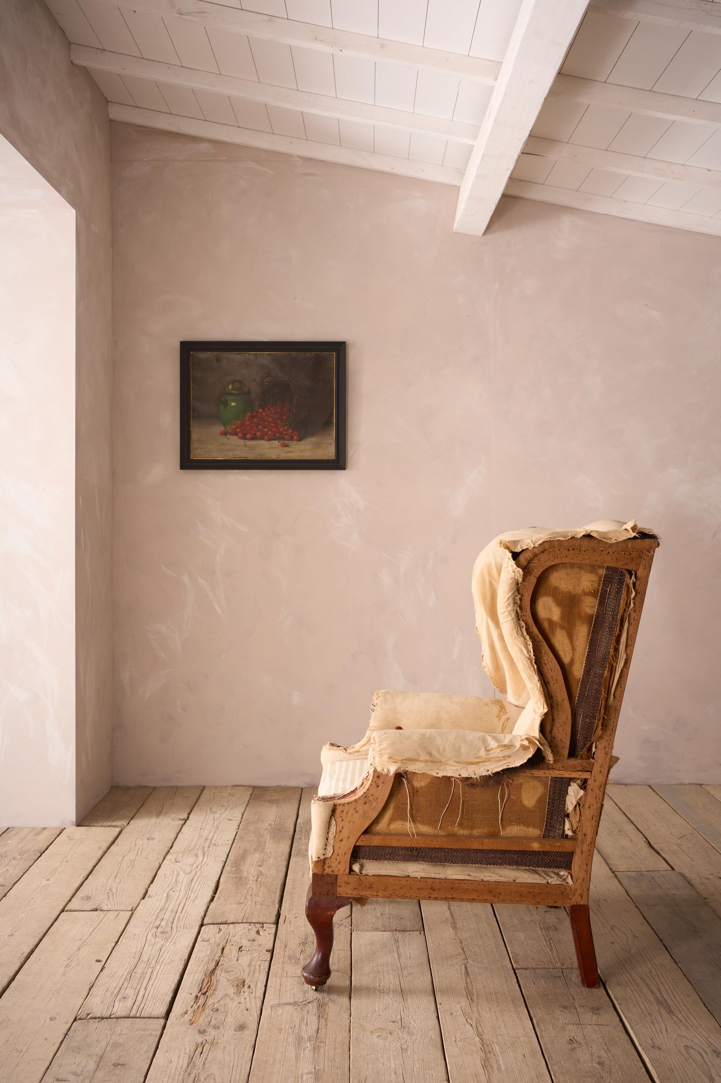 Large proportioned Victorian Wingback armchair