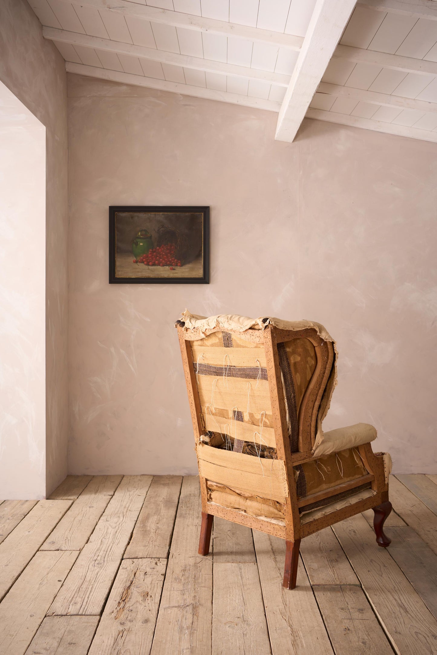 Large proportioned Victorian Wingback armchair