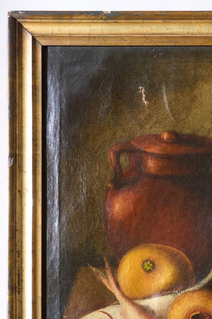 18th Century Italian still life - Fish and Melon
