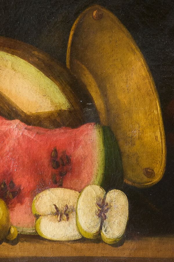 18th Century Italian still life - Fish and Melon
