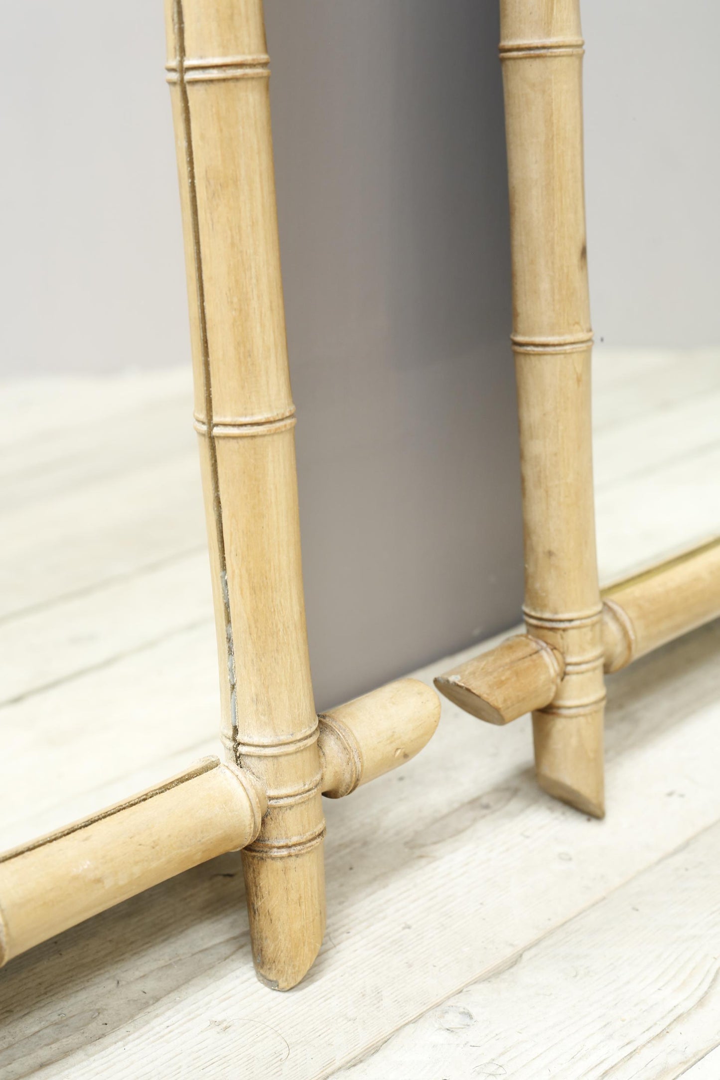 Pair of Very large 20th century faux bamboo mirrors