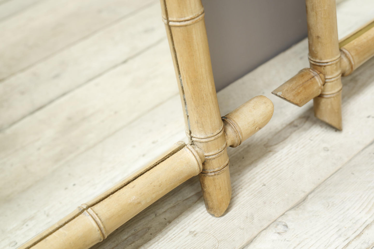 Pair of Very large 20th century faux bamboo mirrors