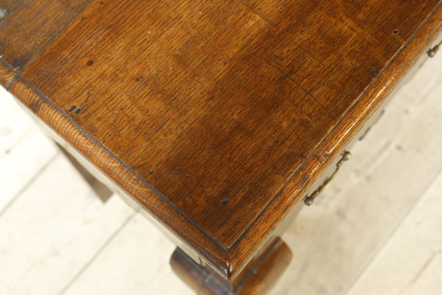 18th century Georgian lowboy with fret work boarder