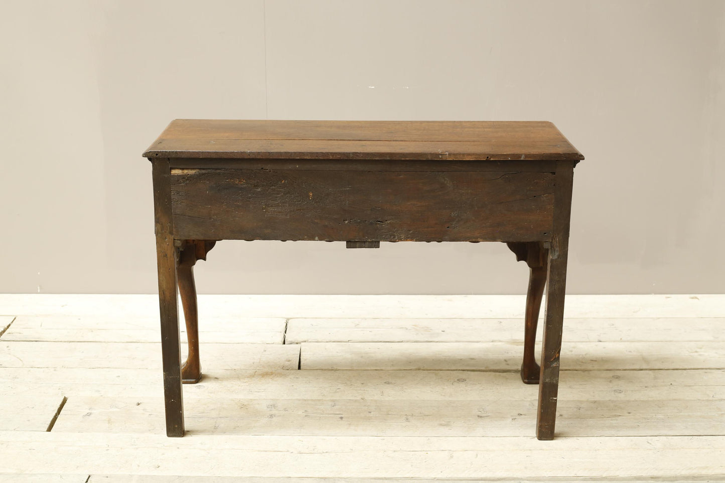 18th century Georgian lowboy with fret work boarder