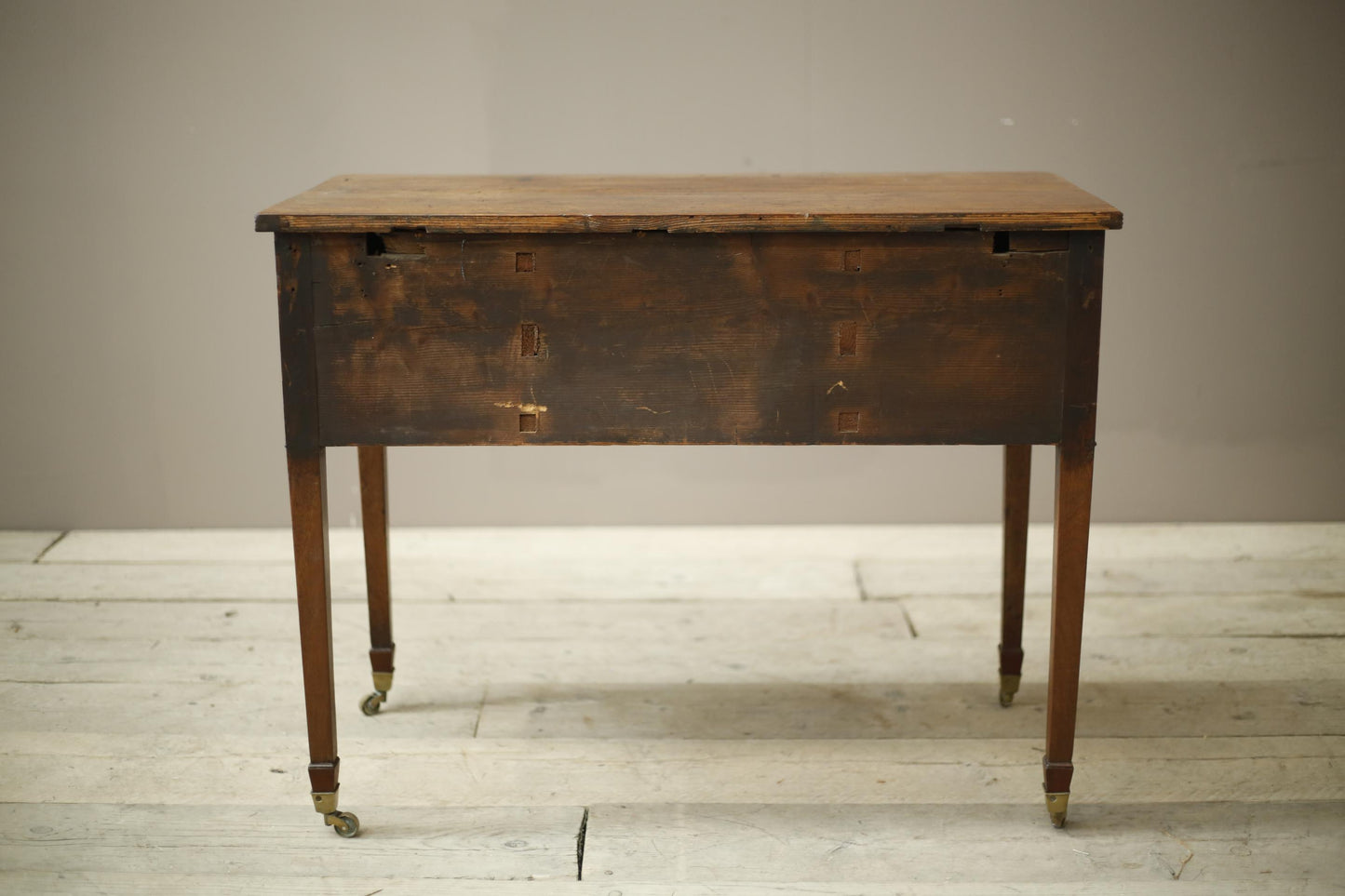 Georgian Regency mahogany reeded writing desk