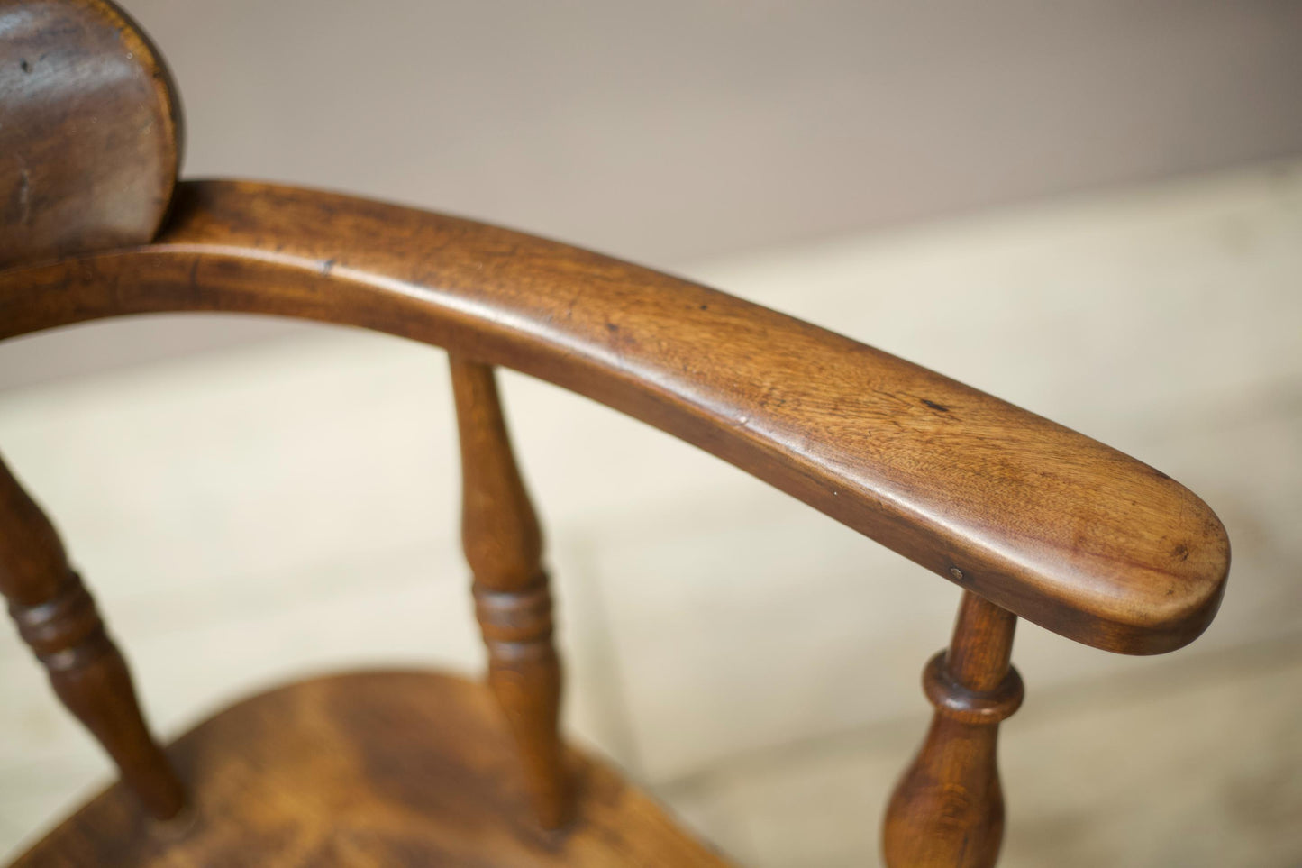Pair of early 20th century Ash and Elm smokers chairs