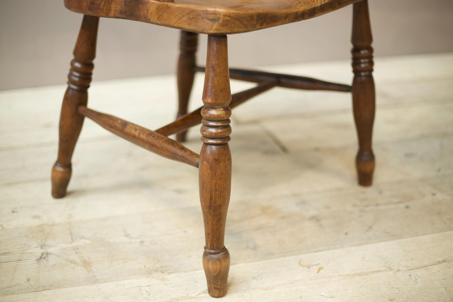 Pair of early 20th century Ash and Elm smokers chairs