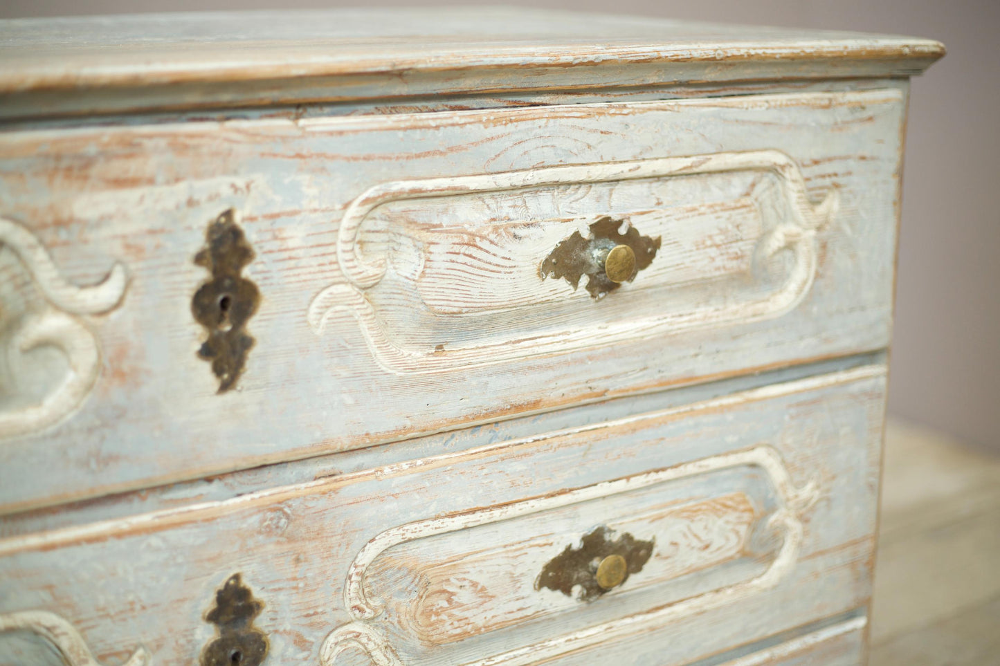 18th century Bavarian painted chest of drawers