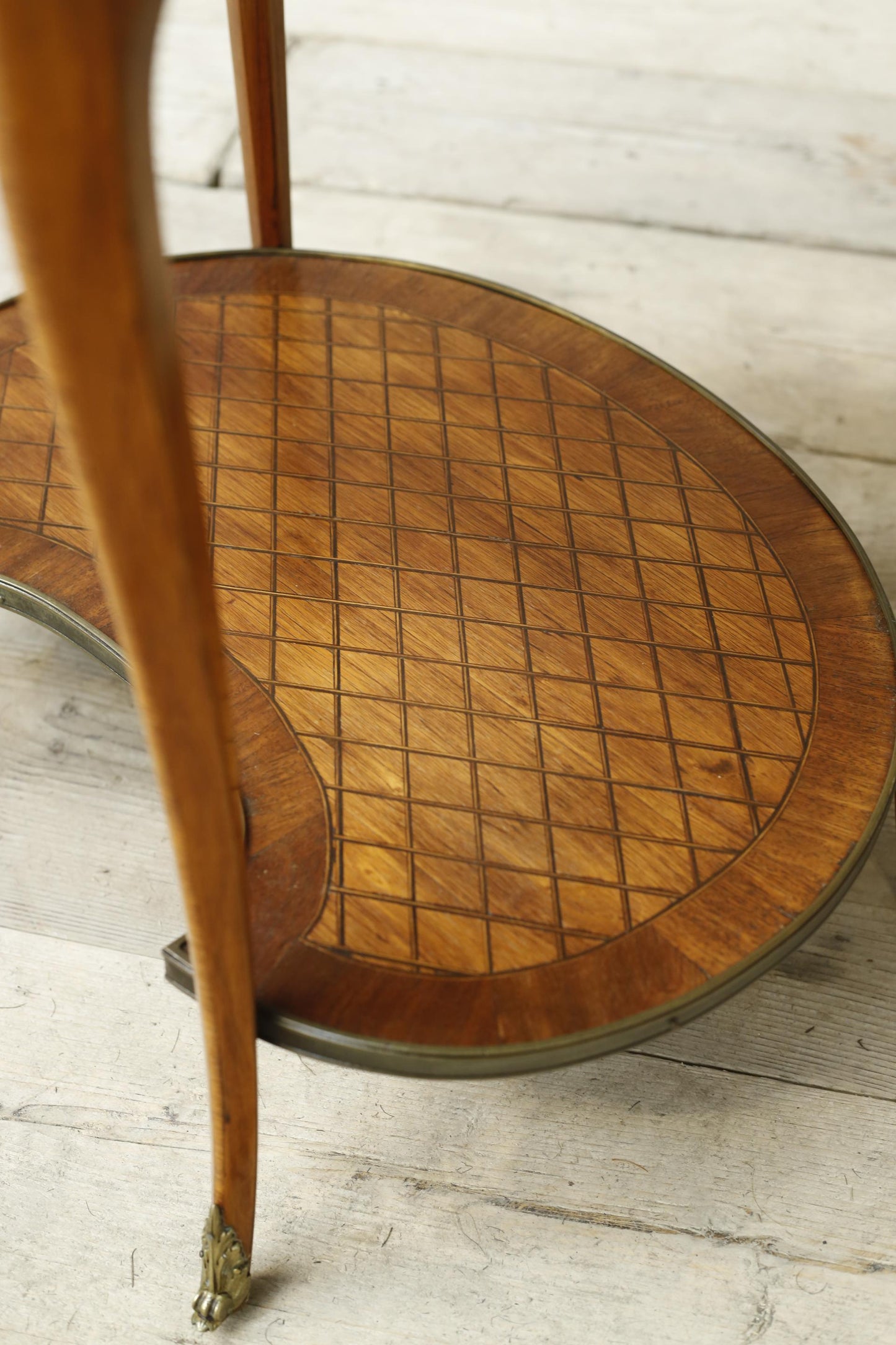 Early 20th century French kidney shaped side table