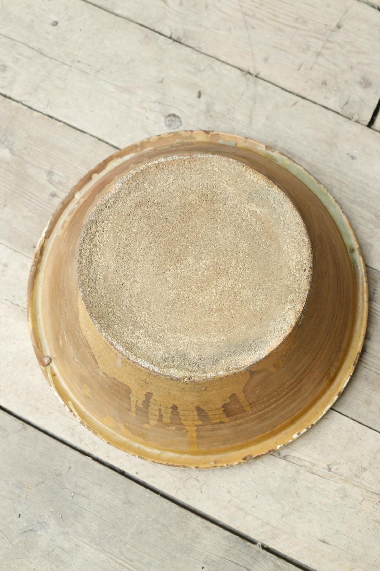 20th century Yellow glazed Spanish bowl