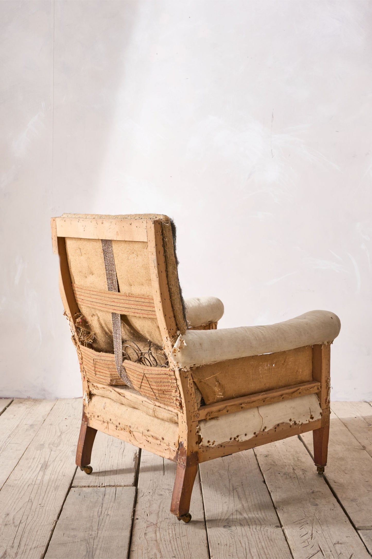 19th Century English round armed armchair