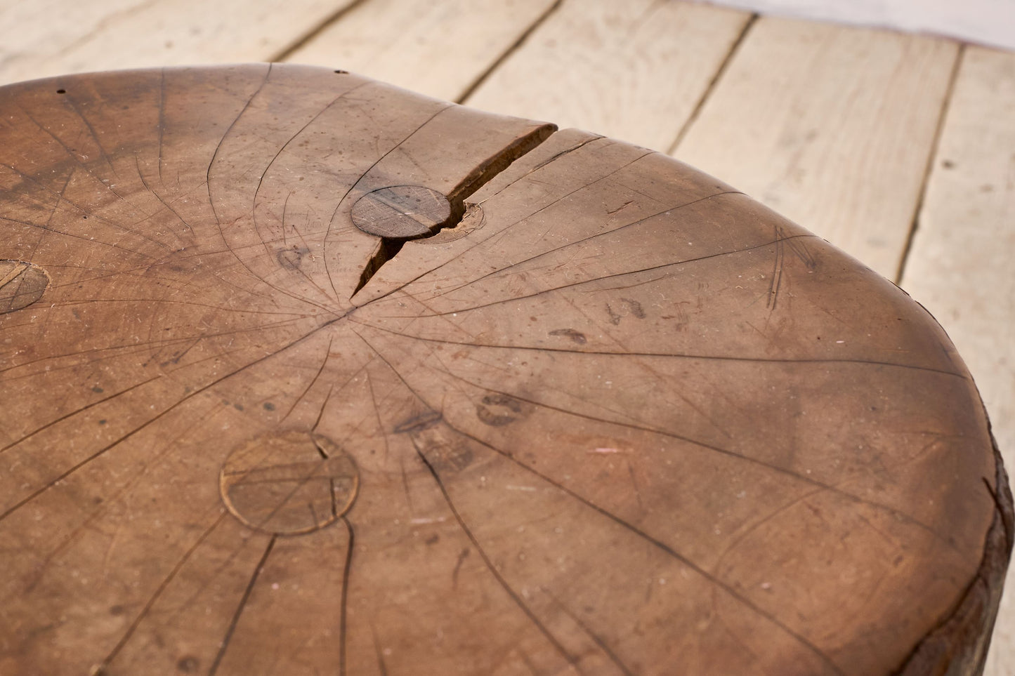 20th century Heavy naturalistic stool