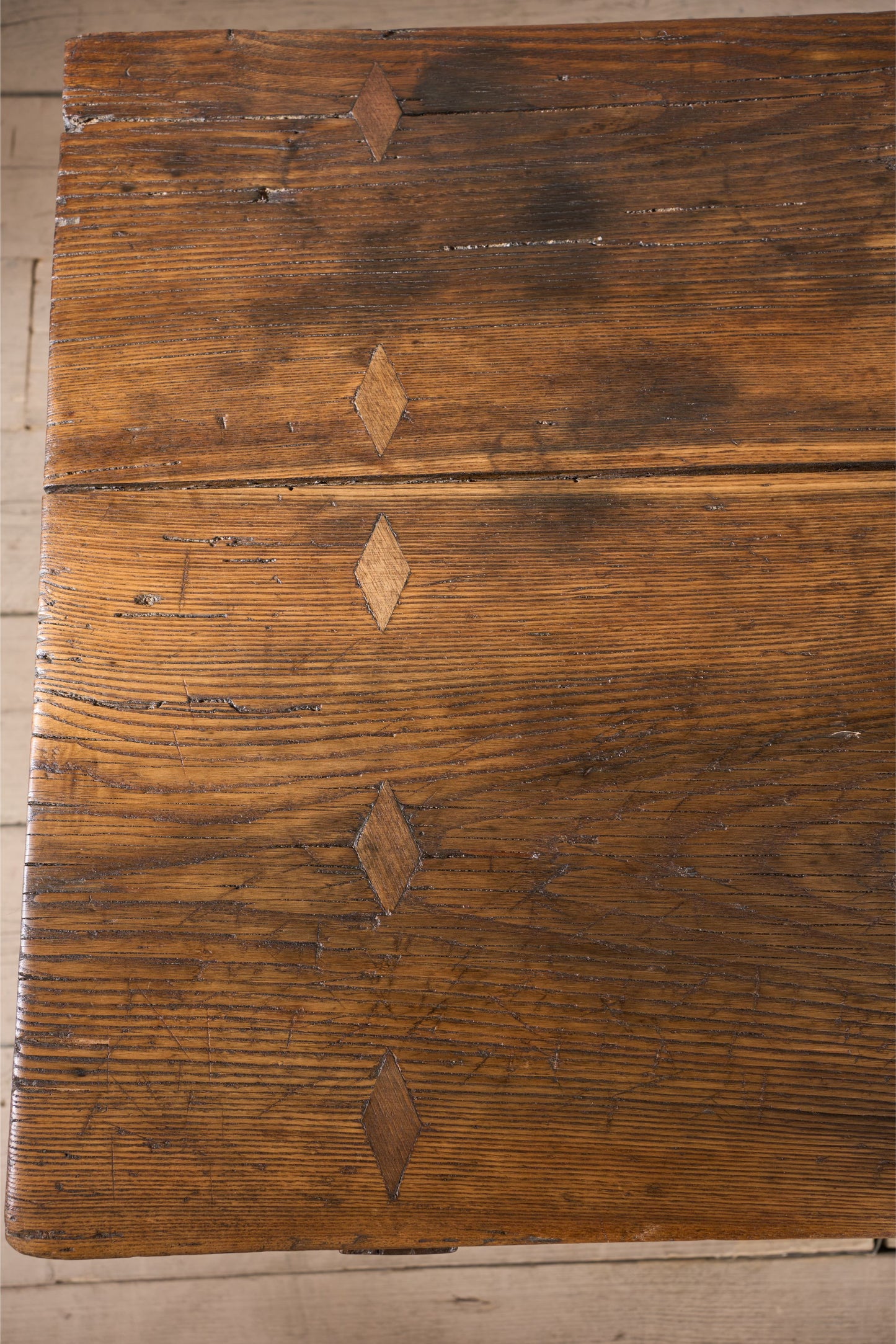 18th century Spanish elm writing table