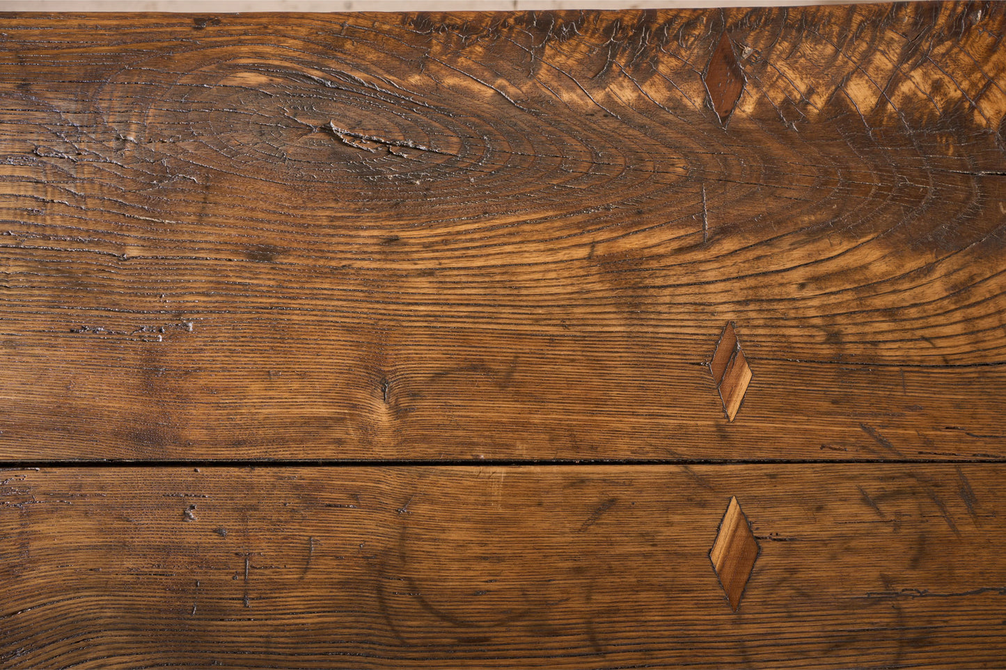 18th century Spanish elm writing table