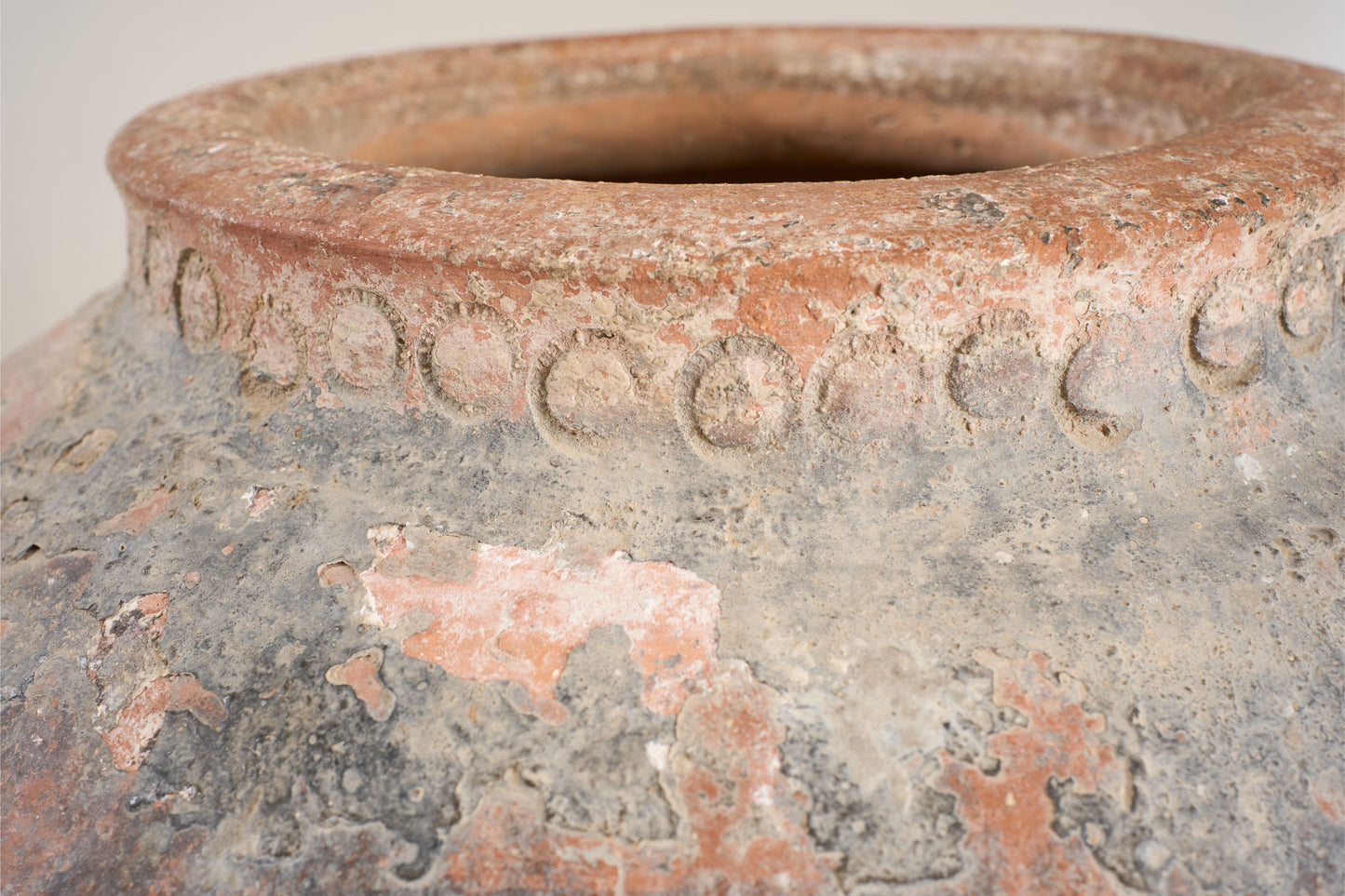 RESERVED 19th century Spanish olive pot - Blue