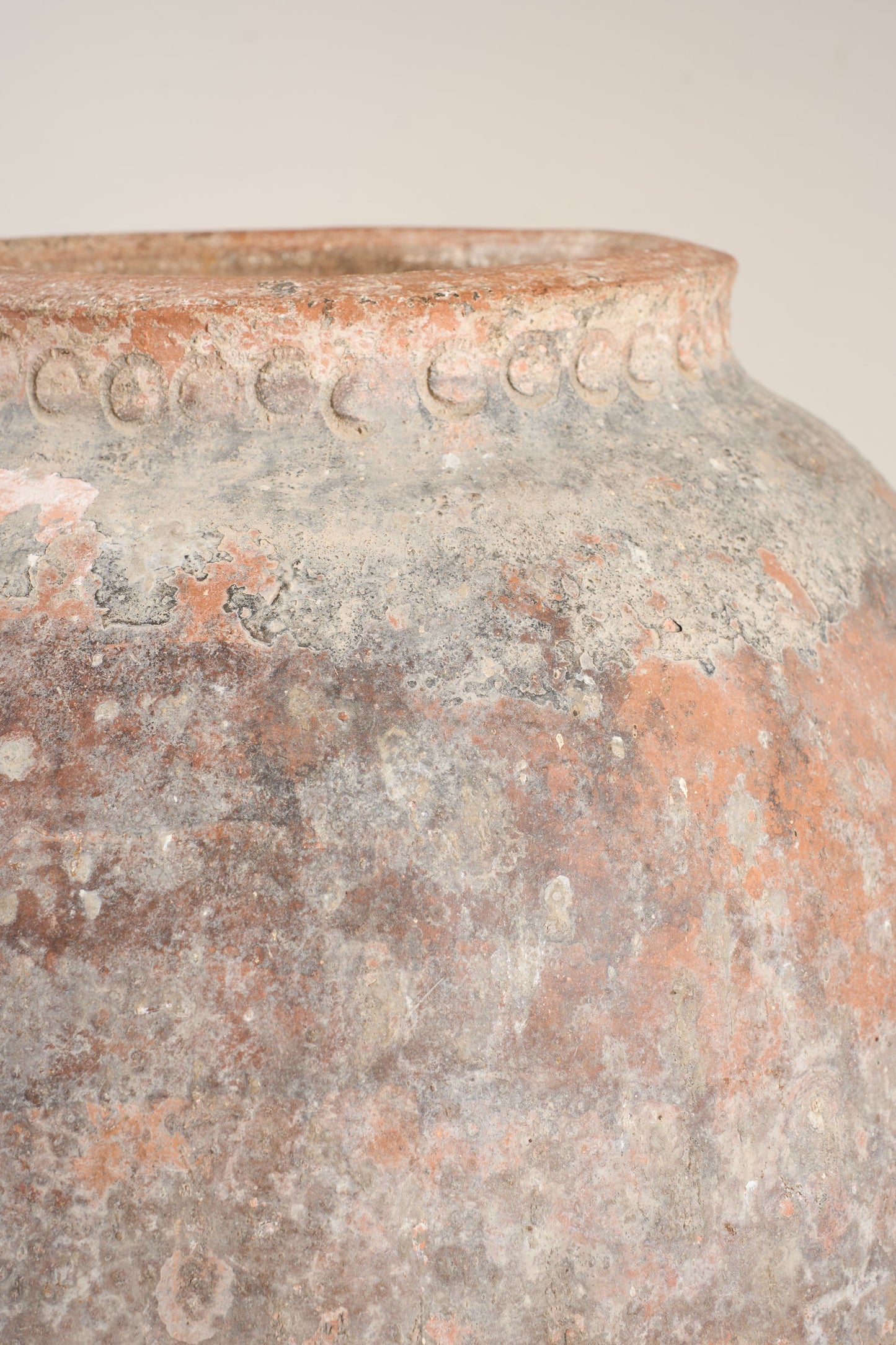RESERVED 19th century Spanish olive pot - Blue