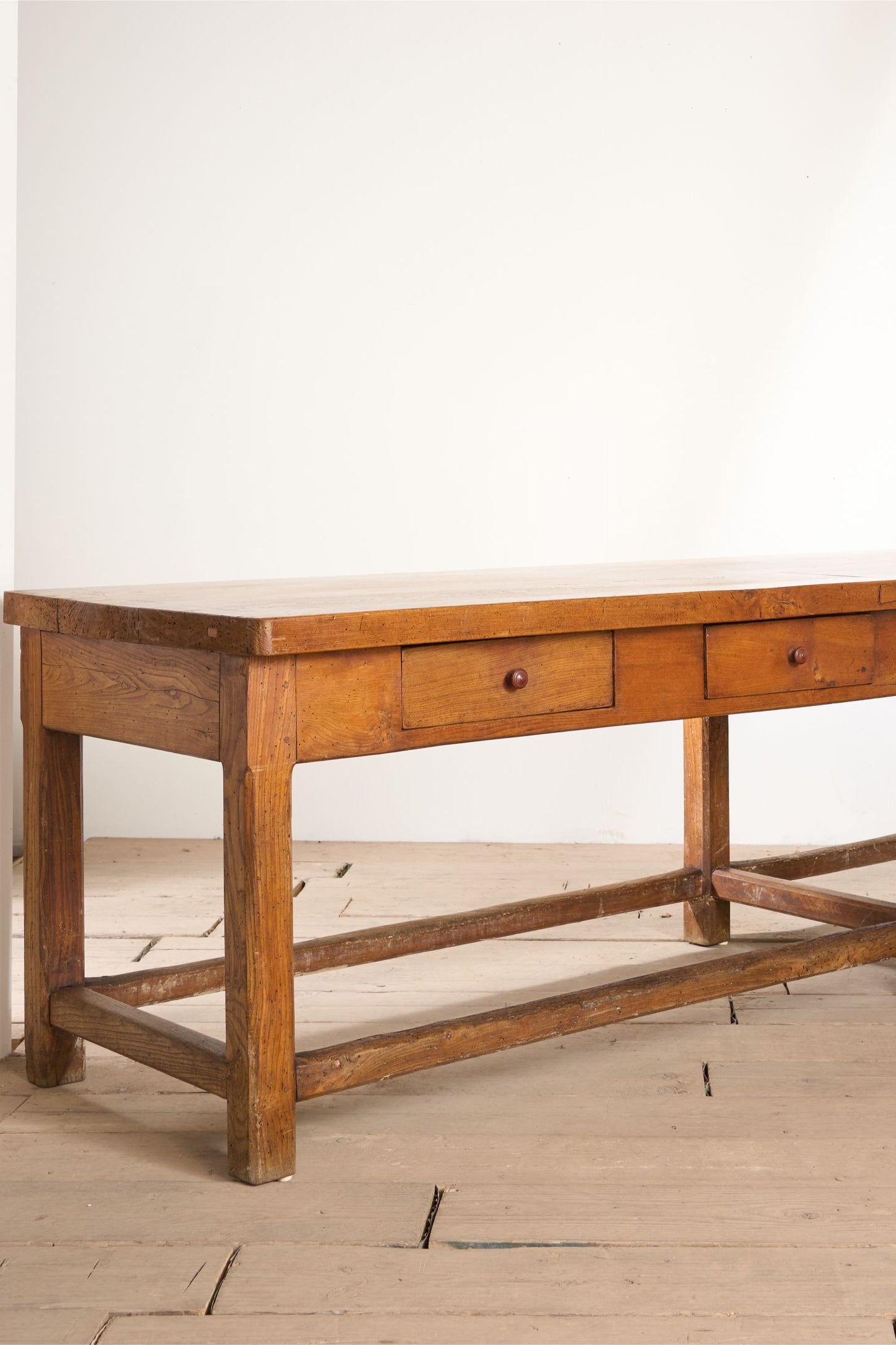 RESERVED 3m 19th Century Elm Italian Monastery table