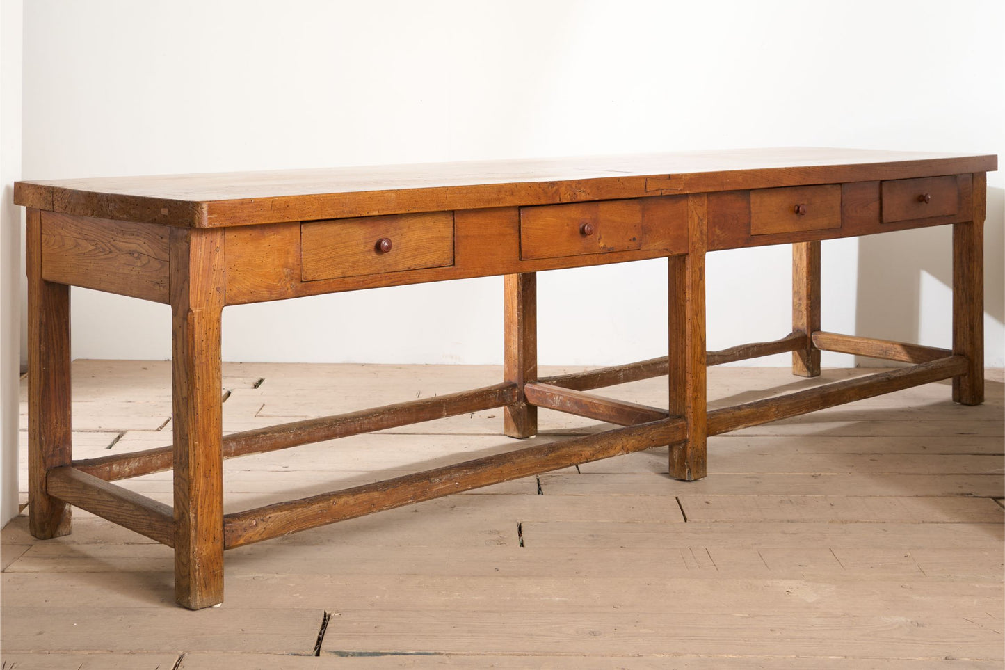 RESERVED 3m 19th Century Elm Italian Monastery table