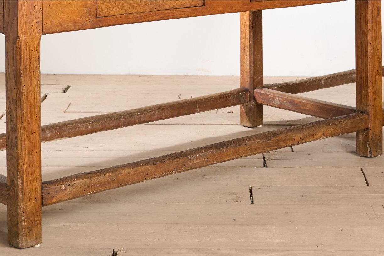 RESERVED 3m 19th Century Elm Italian Monastery table