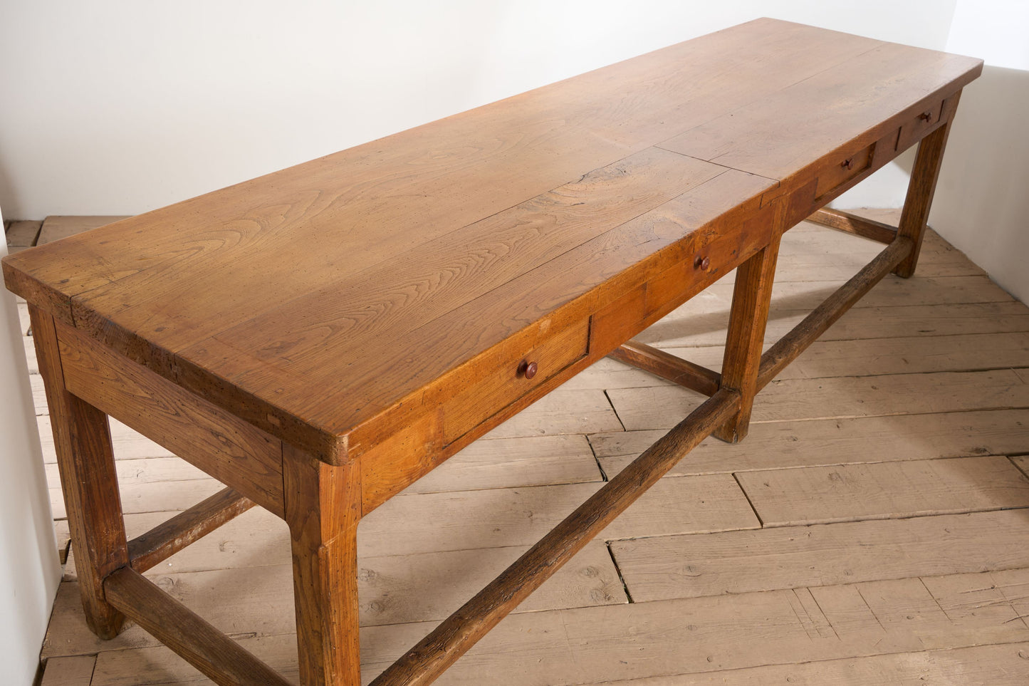 RESERVED 3m 19th Century Elm Italian Monastery table