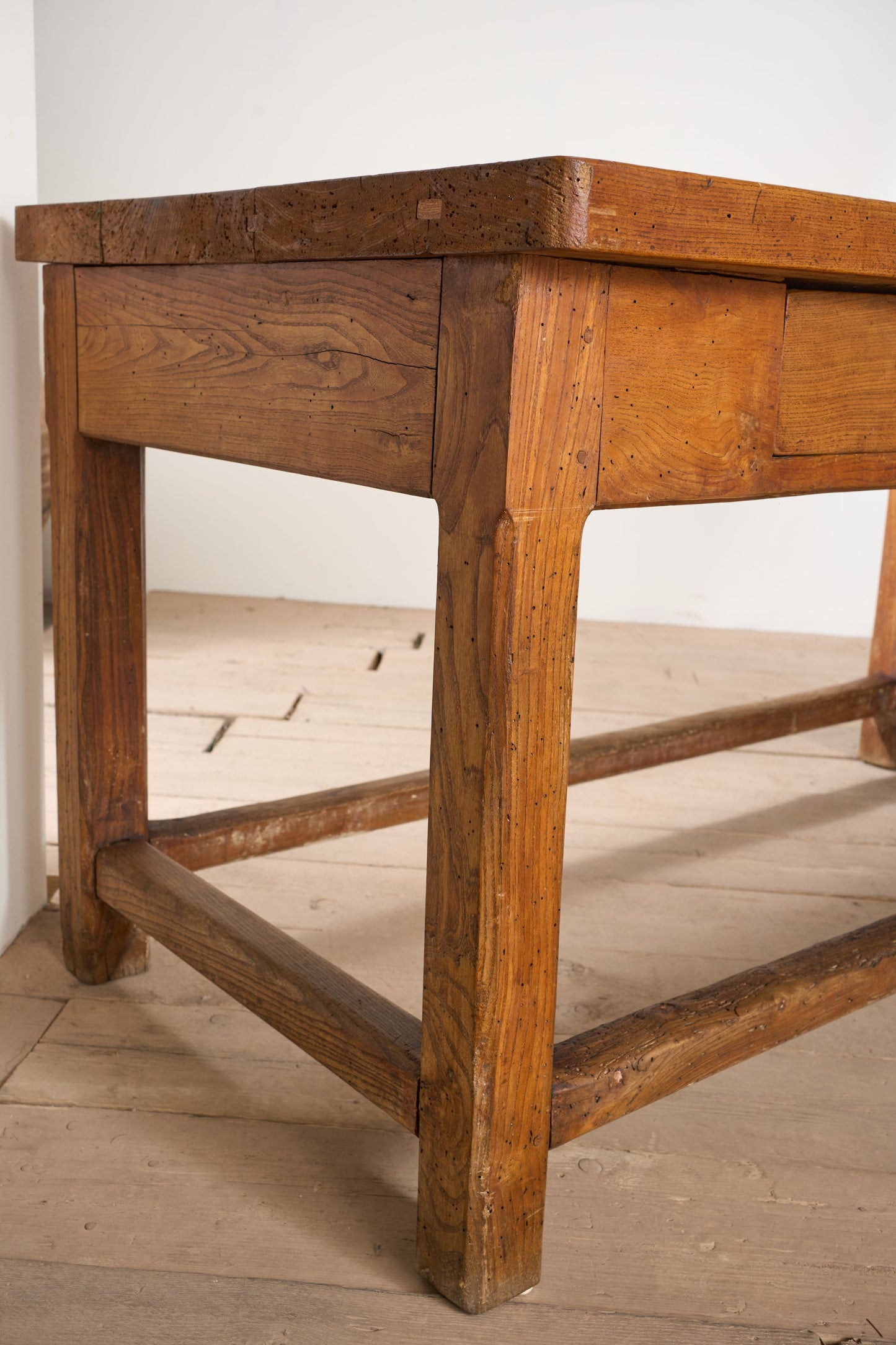 RESERVED 3m 19th Century Elm Italian Monastery table