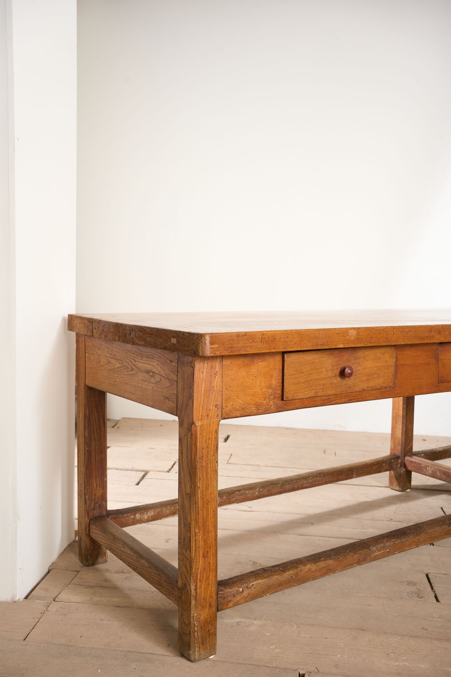RESERVED 3m 19th Century Elm Italian Monastery table